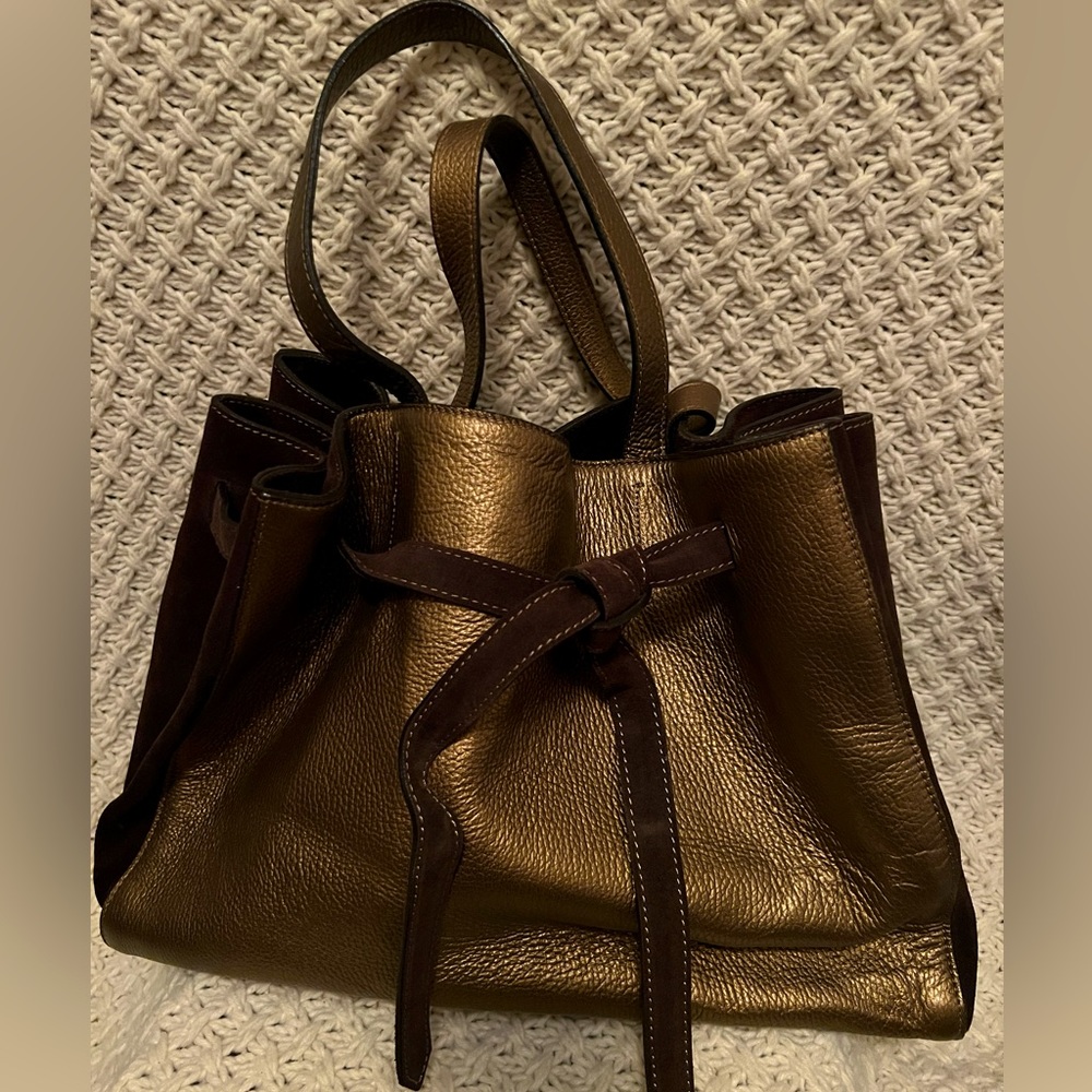 Alberta Di Canio Leather & Suede Tote